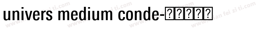 univers medium conde字体转换